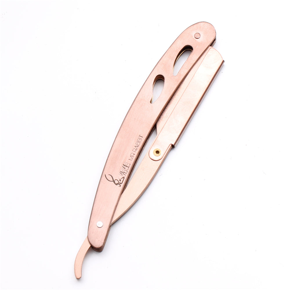 Navaja de Afeitar Metalica Oro Rosa