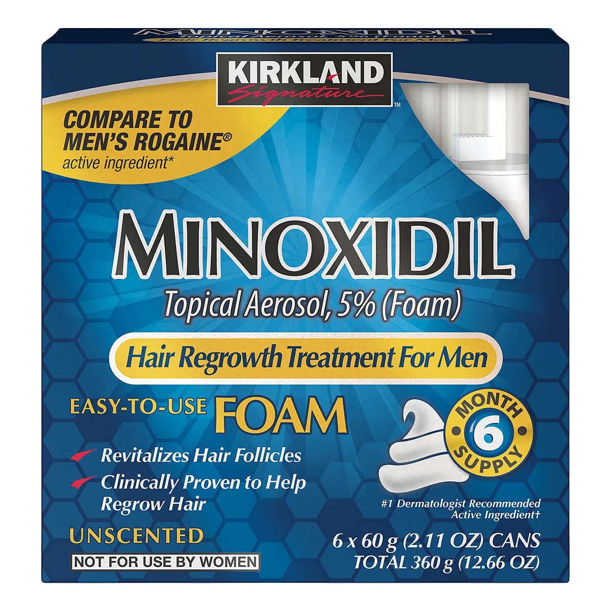 Caja de Minoxidil Kirkland 5% en Espuma