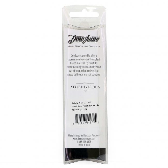 Peine de Bolsillo Don Juan Tortuga 12cm