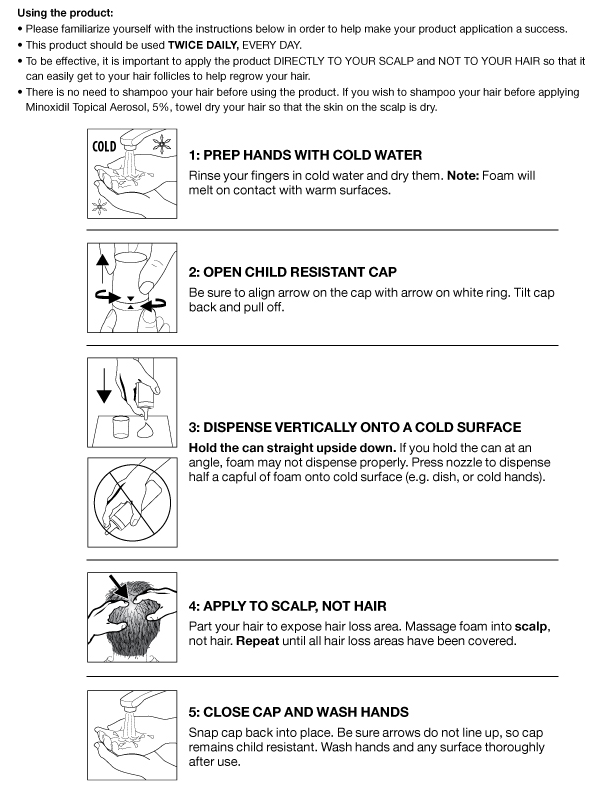 Minoxidil Kirkland 5% en Espuma