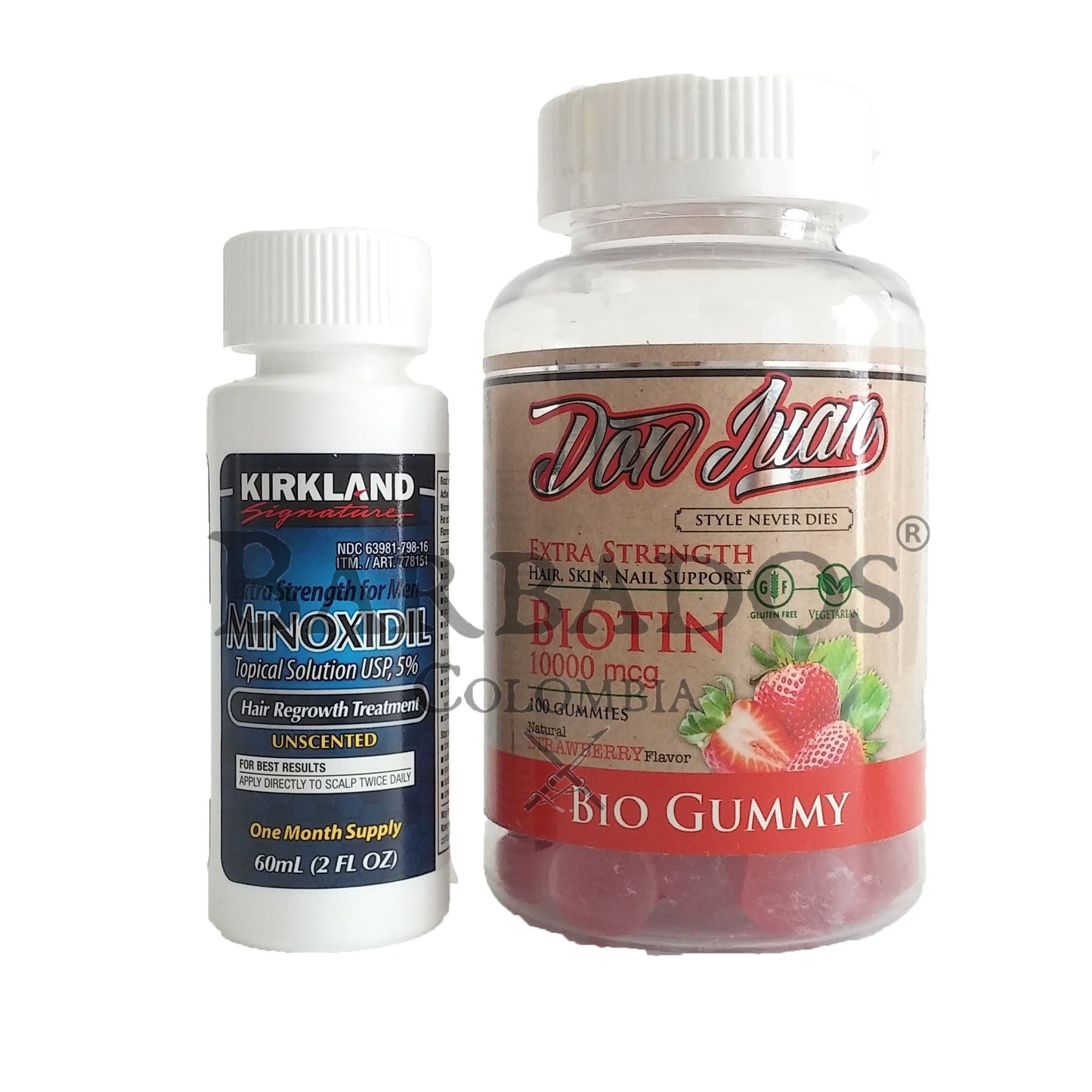 Minoxidil Kirkland 5% + Biotina Don Juan Pomade