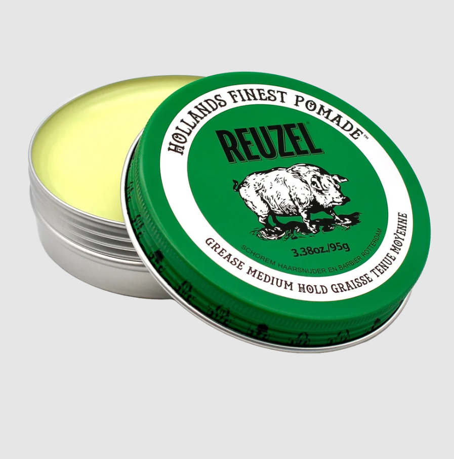 Cera Reuzel Verde para Cabello – Fijación Media, Acabado Brillante
