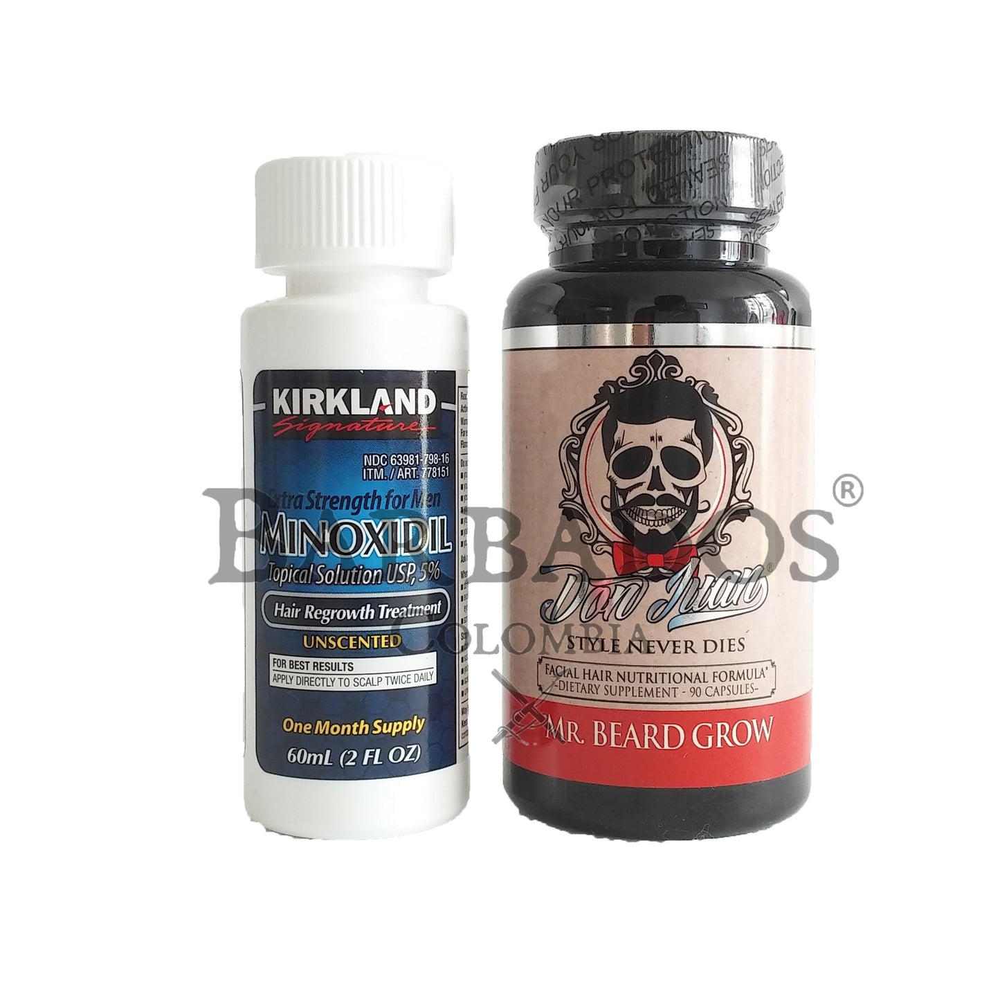 Minoxidil Kirkland 5% + Multivitaminico Don Juan Pomade