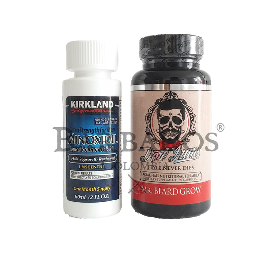 Minoxidil Kirkland 5% + Multivitaminico Don Juan Pomade